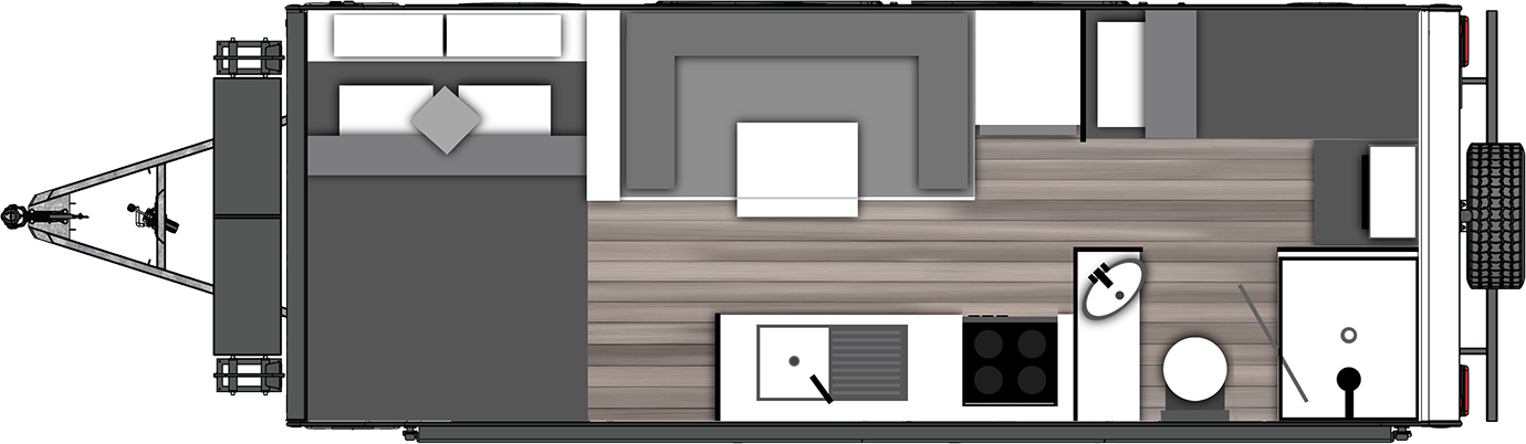 Signature Series X 19 Ft Bunk Full Ensuite Floorplan